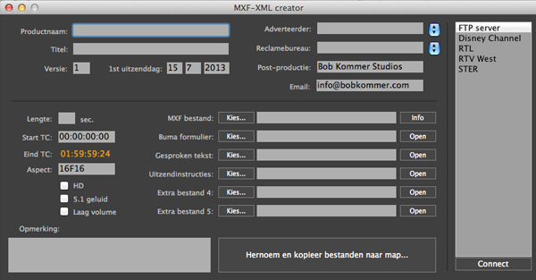 XML MXF D1030